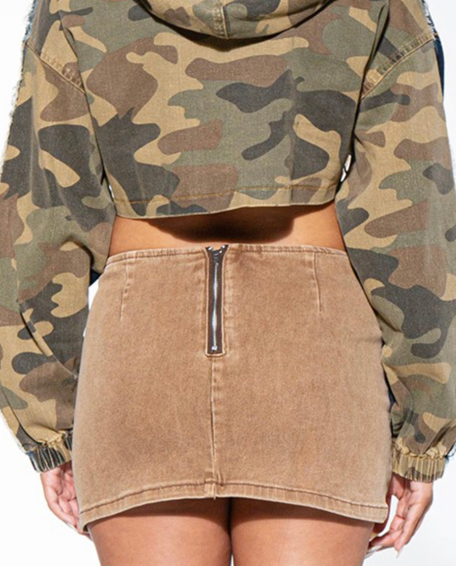 Kitch Denim Mini Skirt