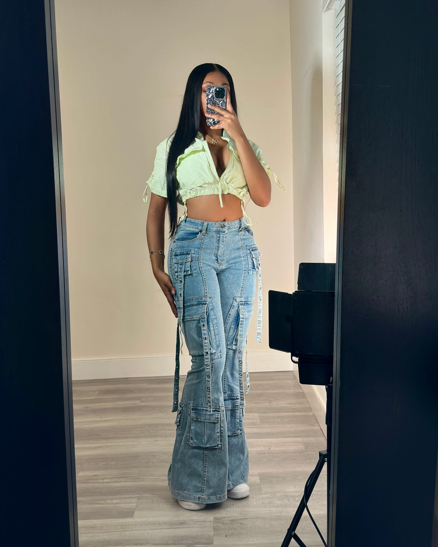 Strap It Down Cargo Jeans