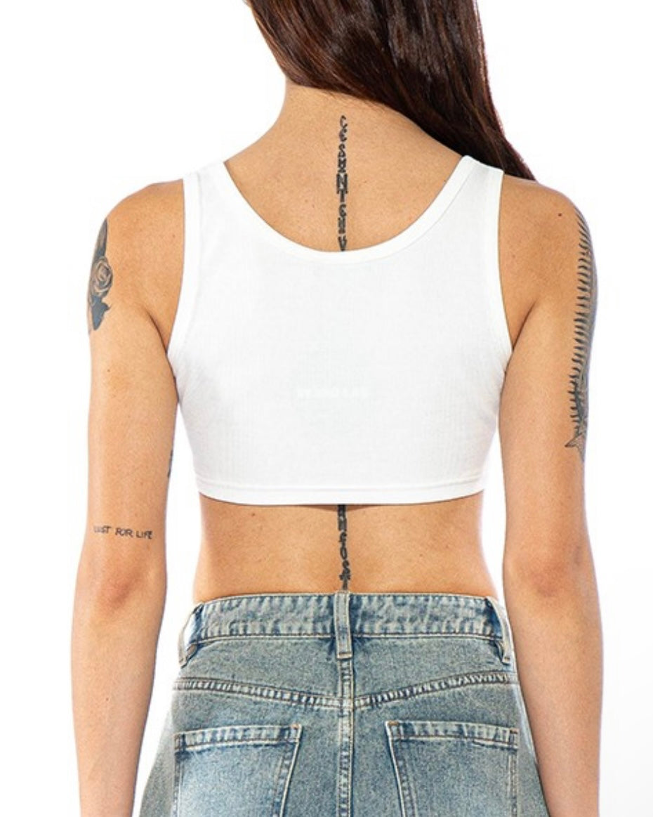 Denim Patchwork Tank Top