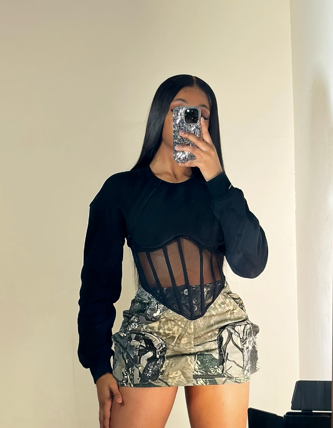 Looks Kill Mesh Sweatshirt