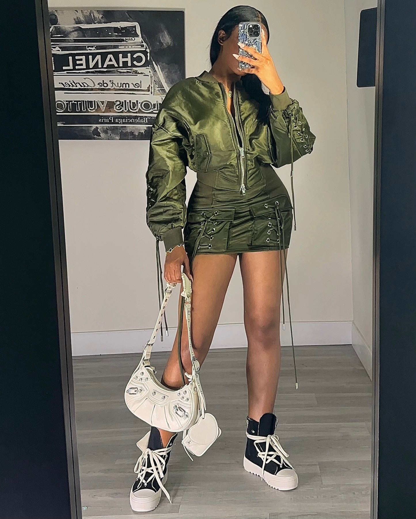 Lace Me Up Bomber Jacket