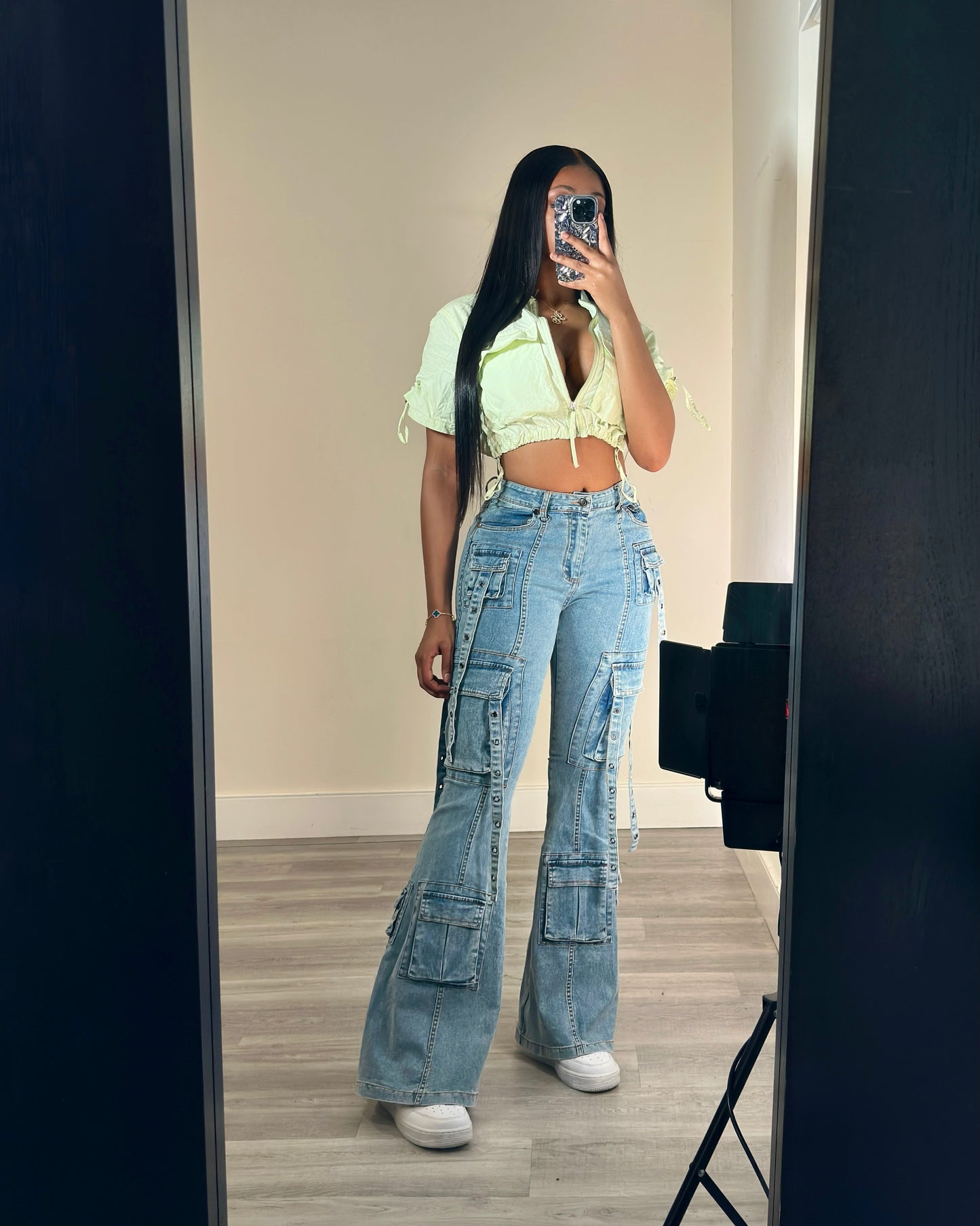 Strap It Down Cargo Jeans