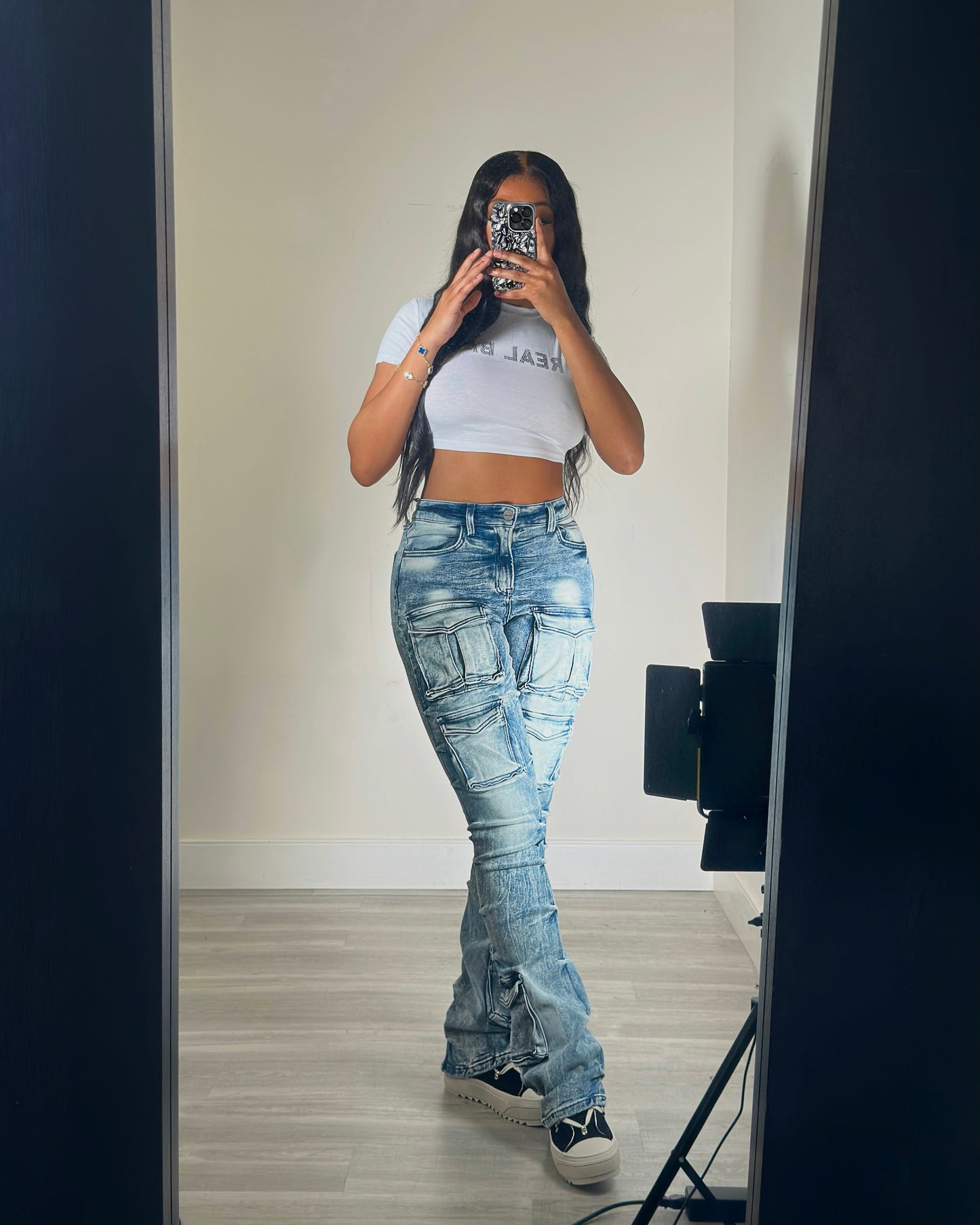 Stacked Up Denim Pants