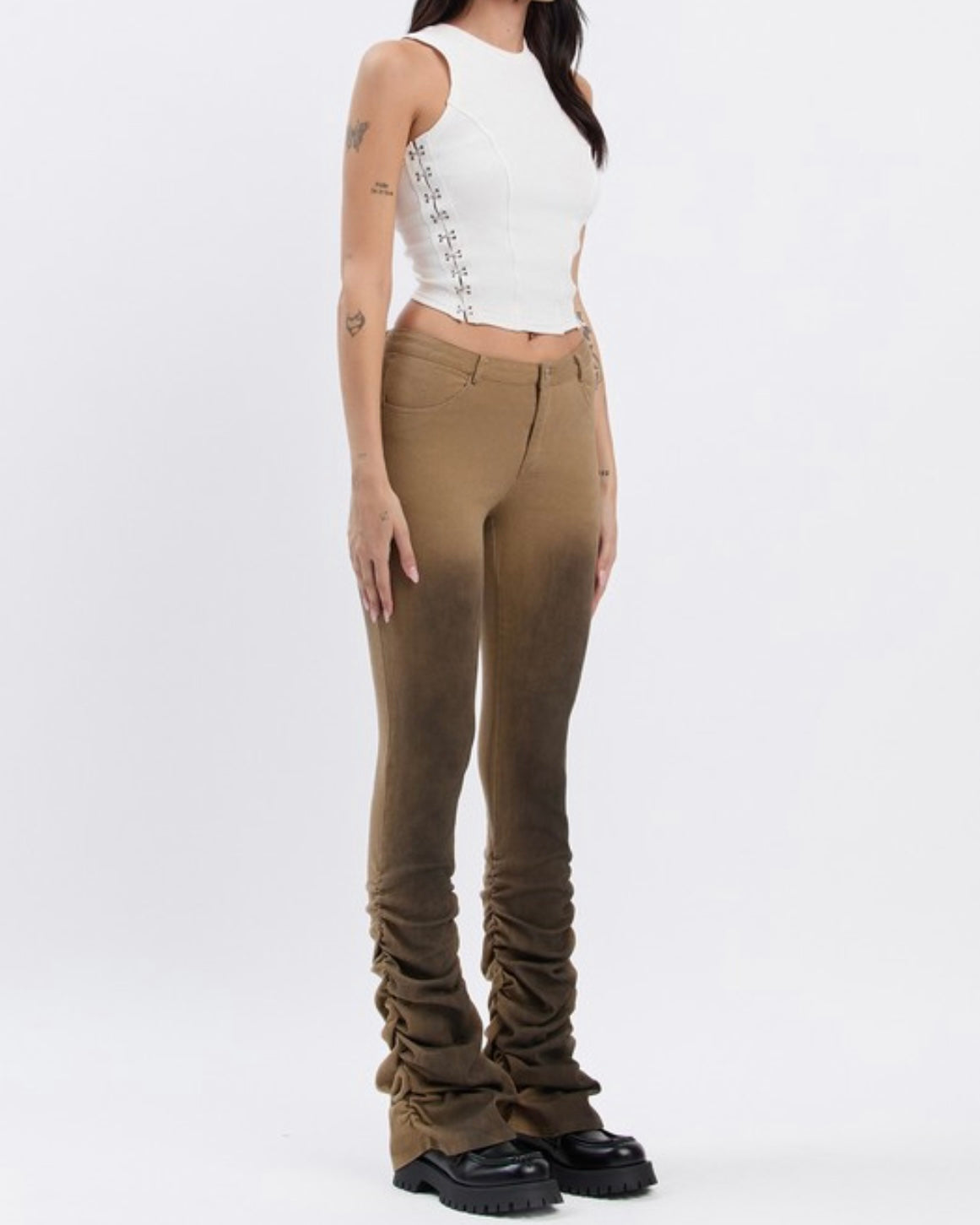 Airbrushed Ruched Pants