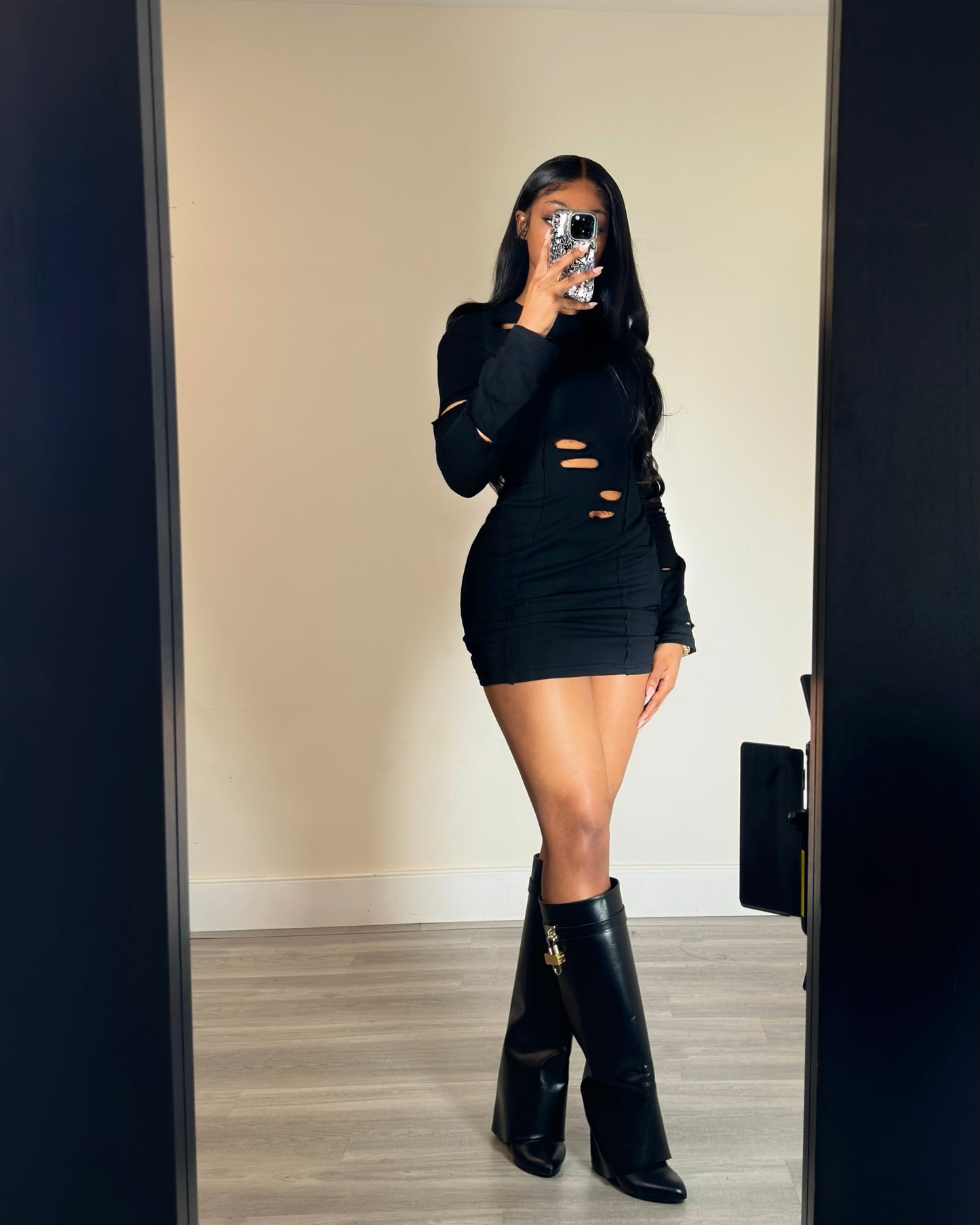 No Cuts Given Mini Dress