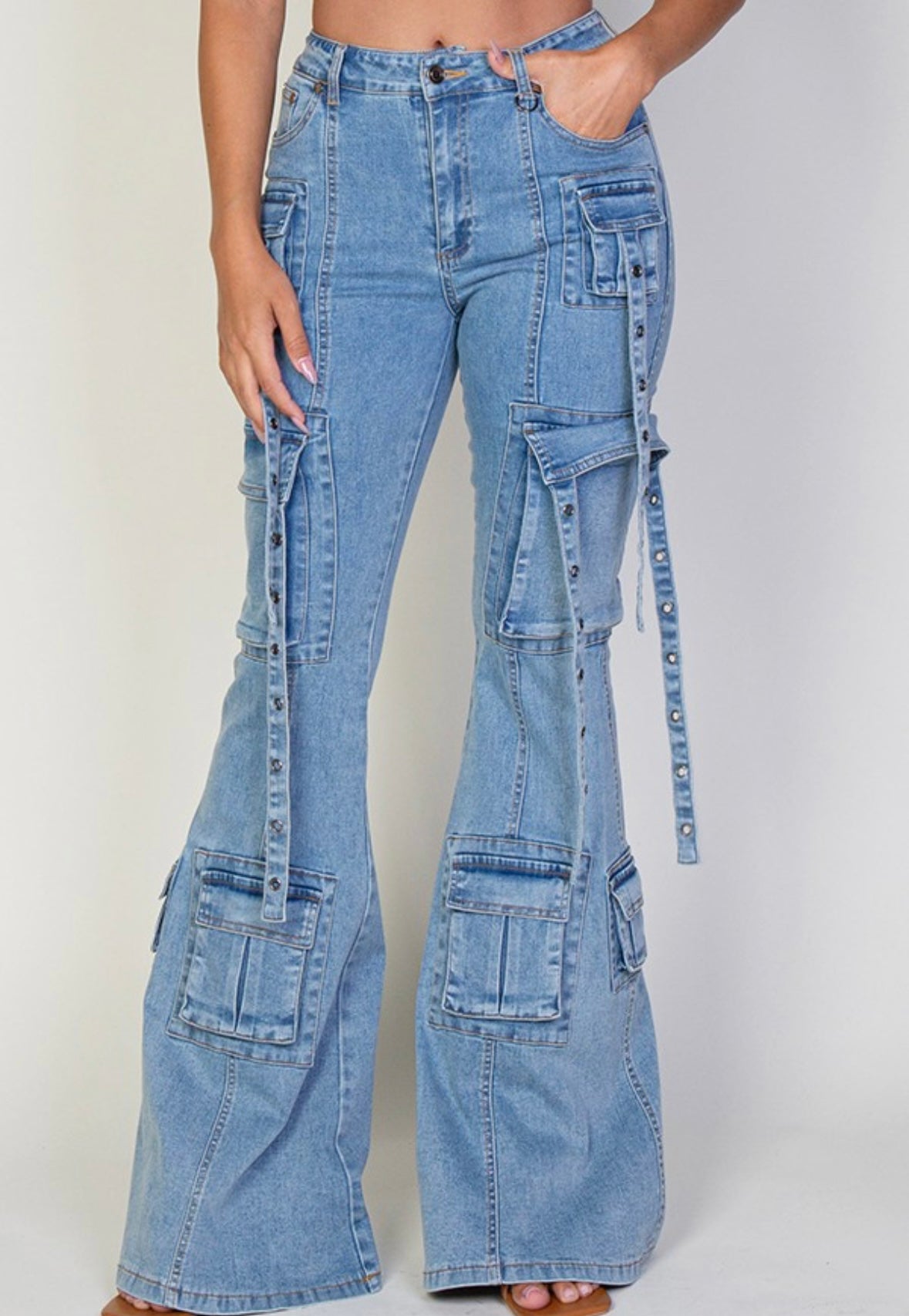 Strap It Down Cargo Jeans