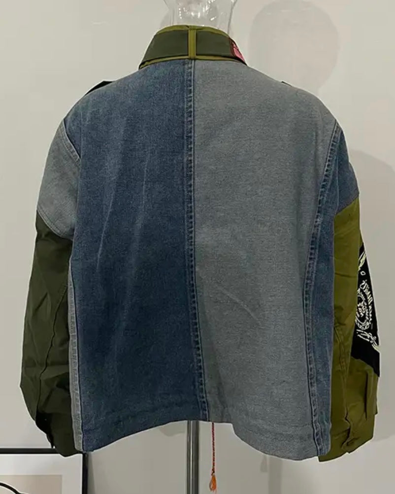 Catch My Vibe Patchwork Jacket