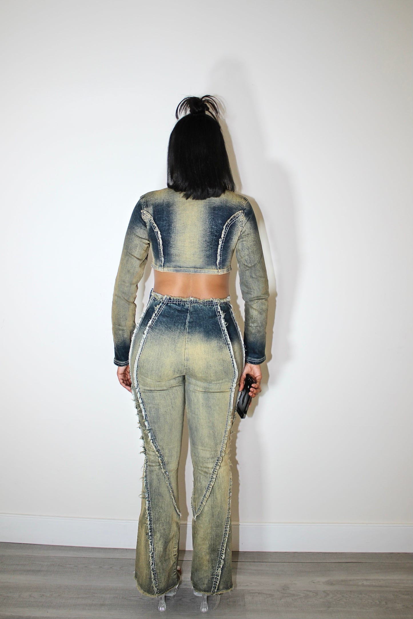 Too Fast Denim Pants Set