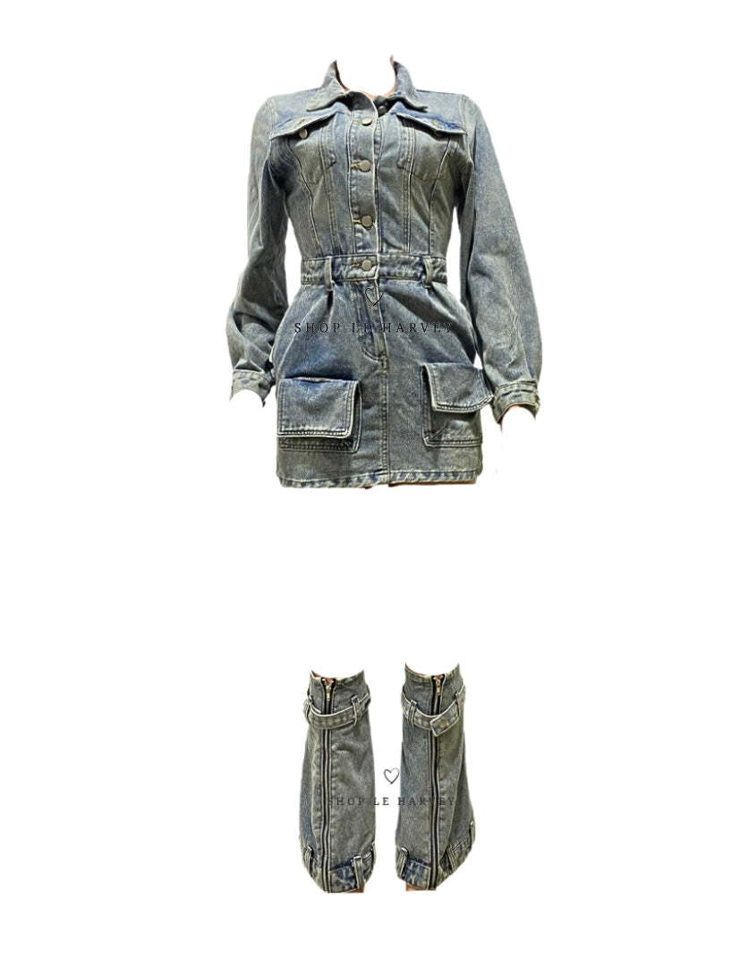 Denim Daze Dress Set