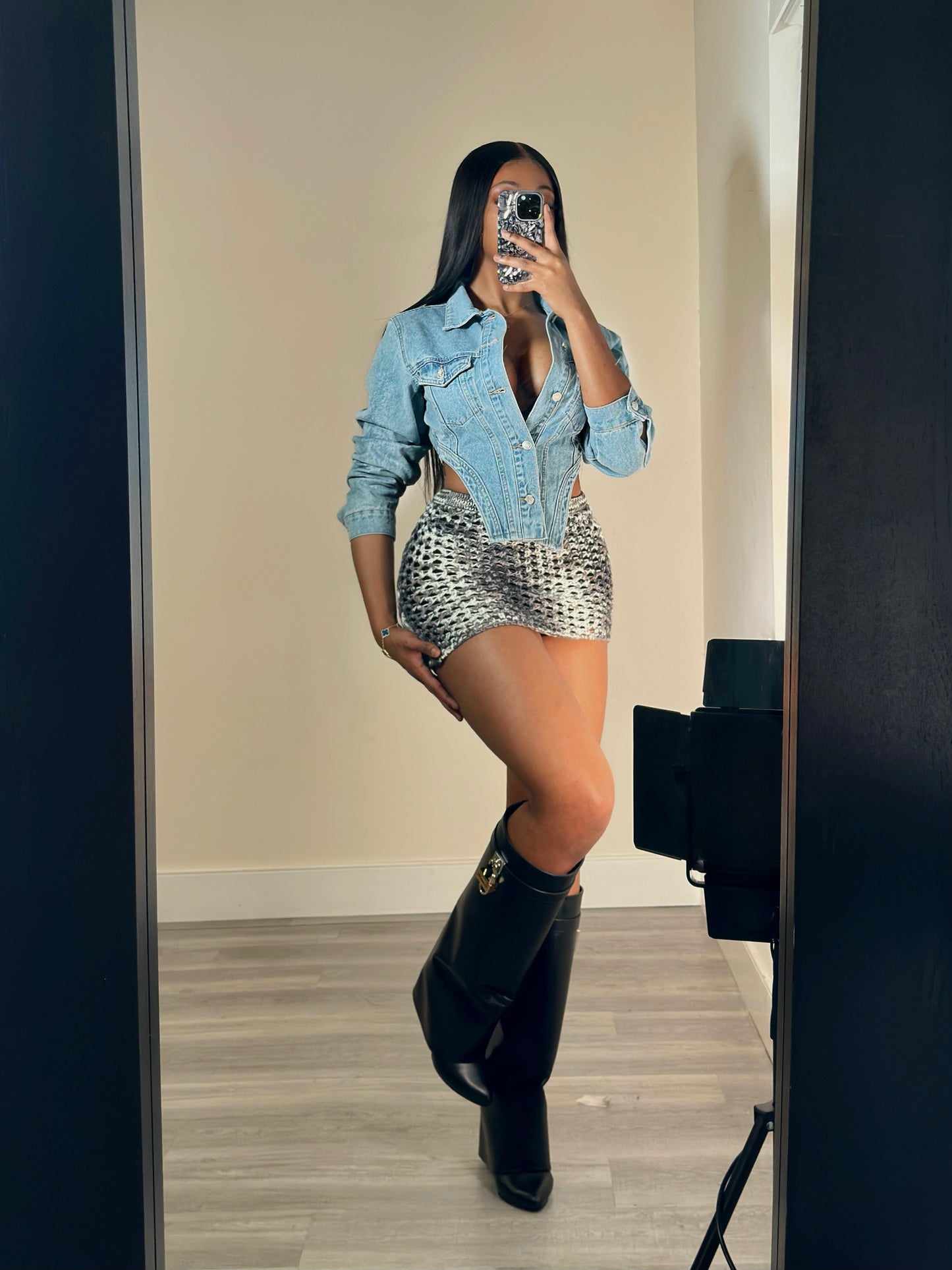Knit Mini Skirt