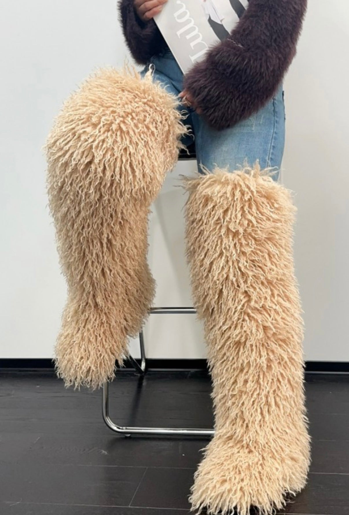 Heavy On The Fur Boots