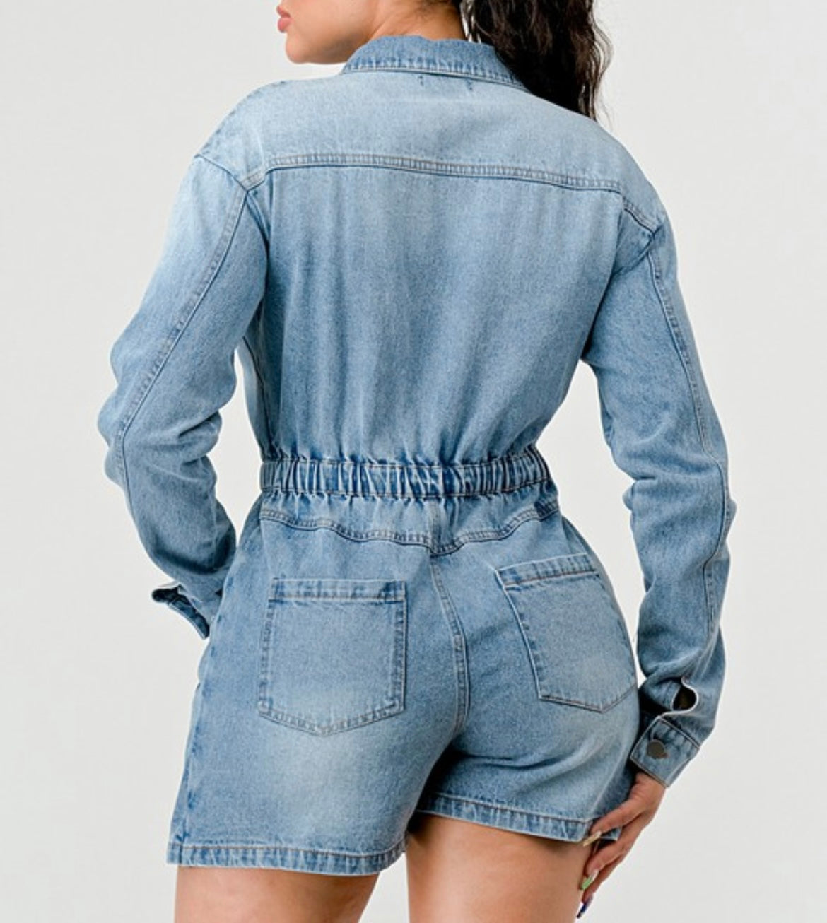 Denim Baby Romper