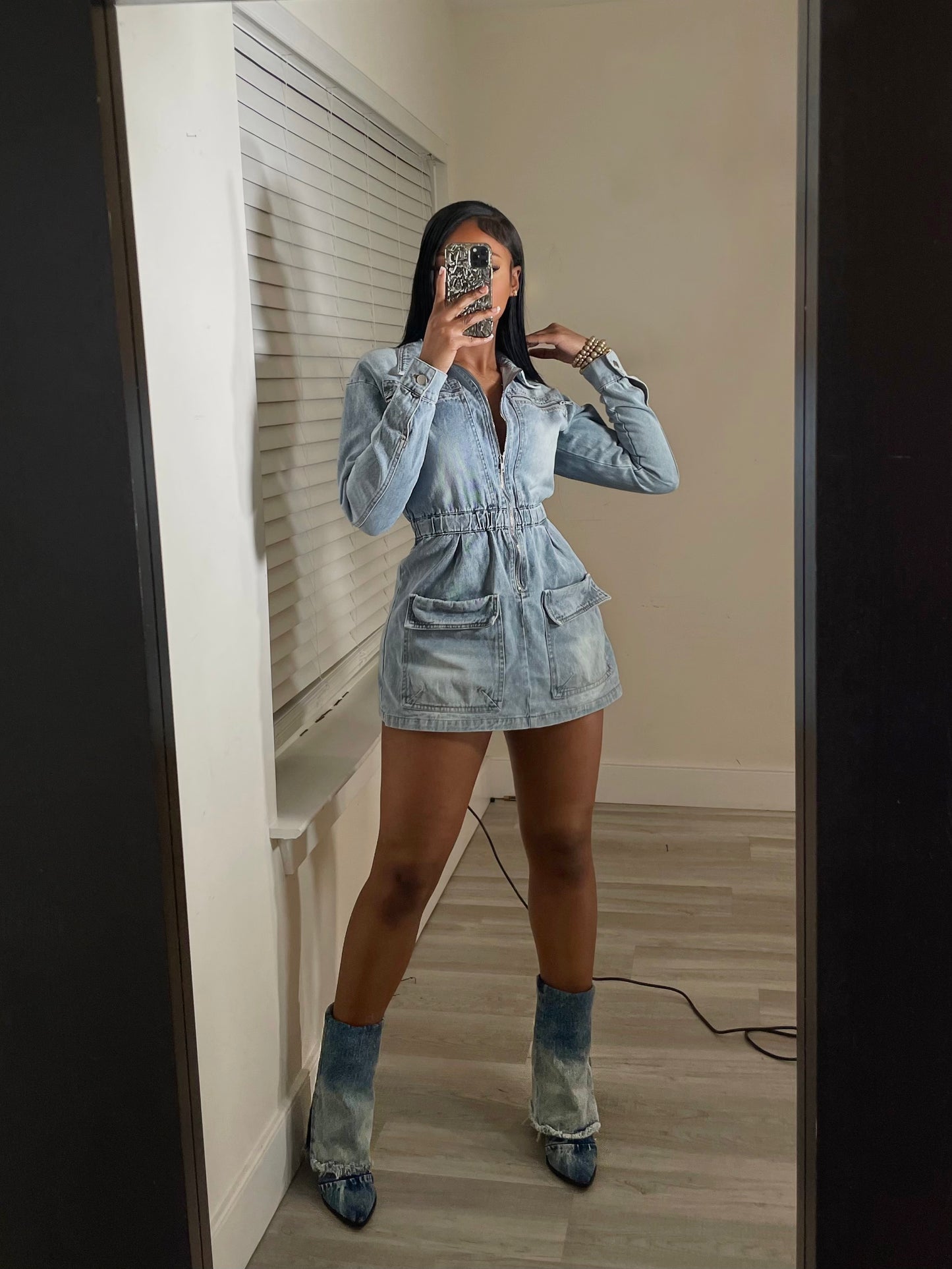 Denim Baby Romper