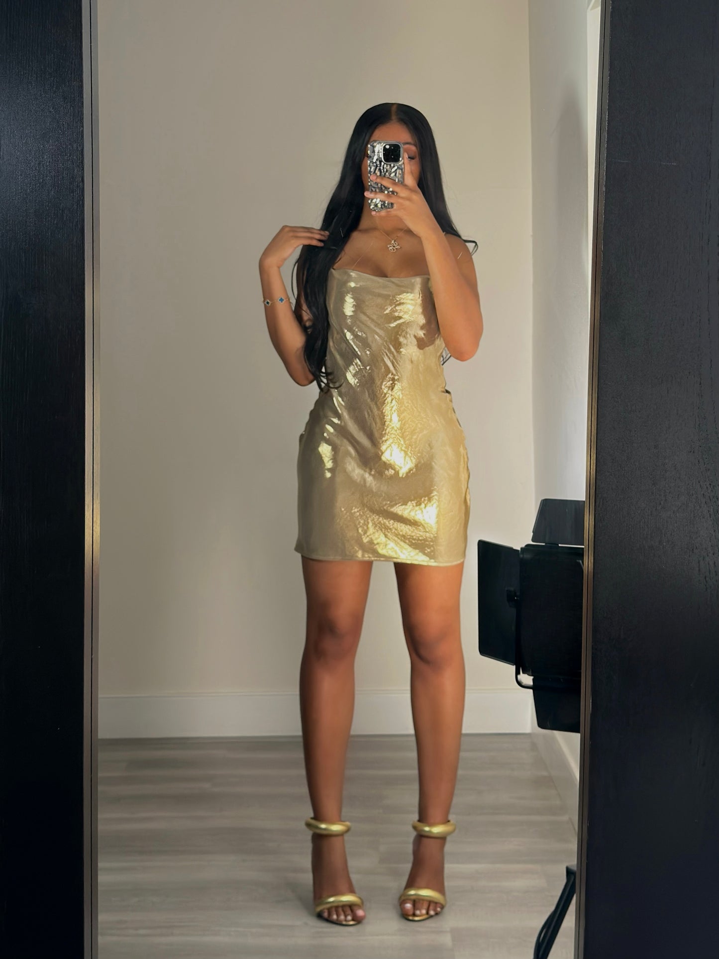 Golden Hour ￼Metallic Dress