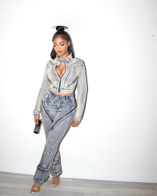 Zip It Up Denim Jacket