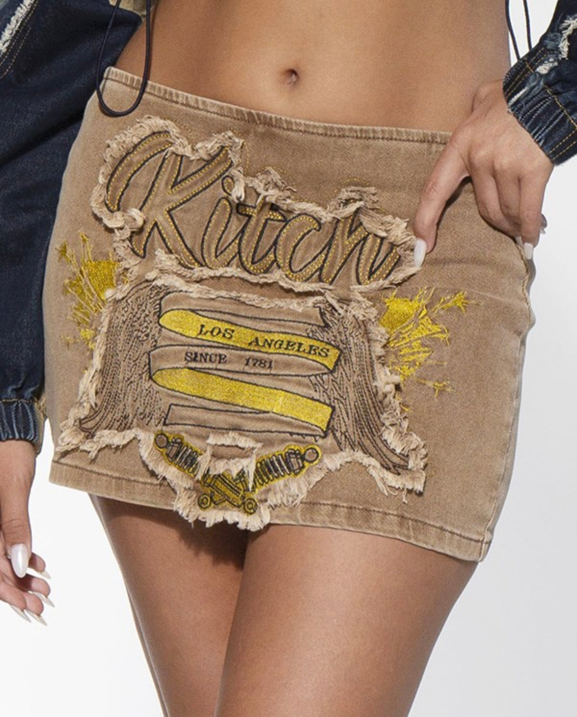Kitch Denim Mini Skirt