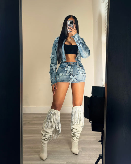Don’t Cross Me Denim Jacket