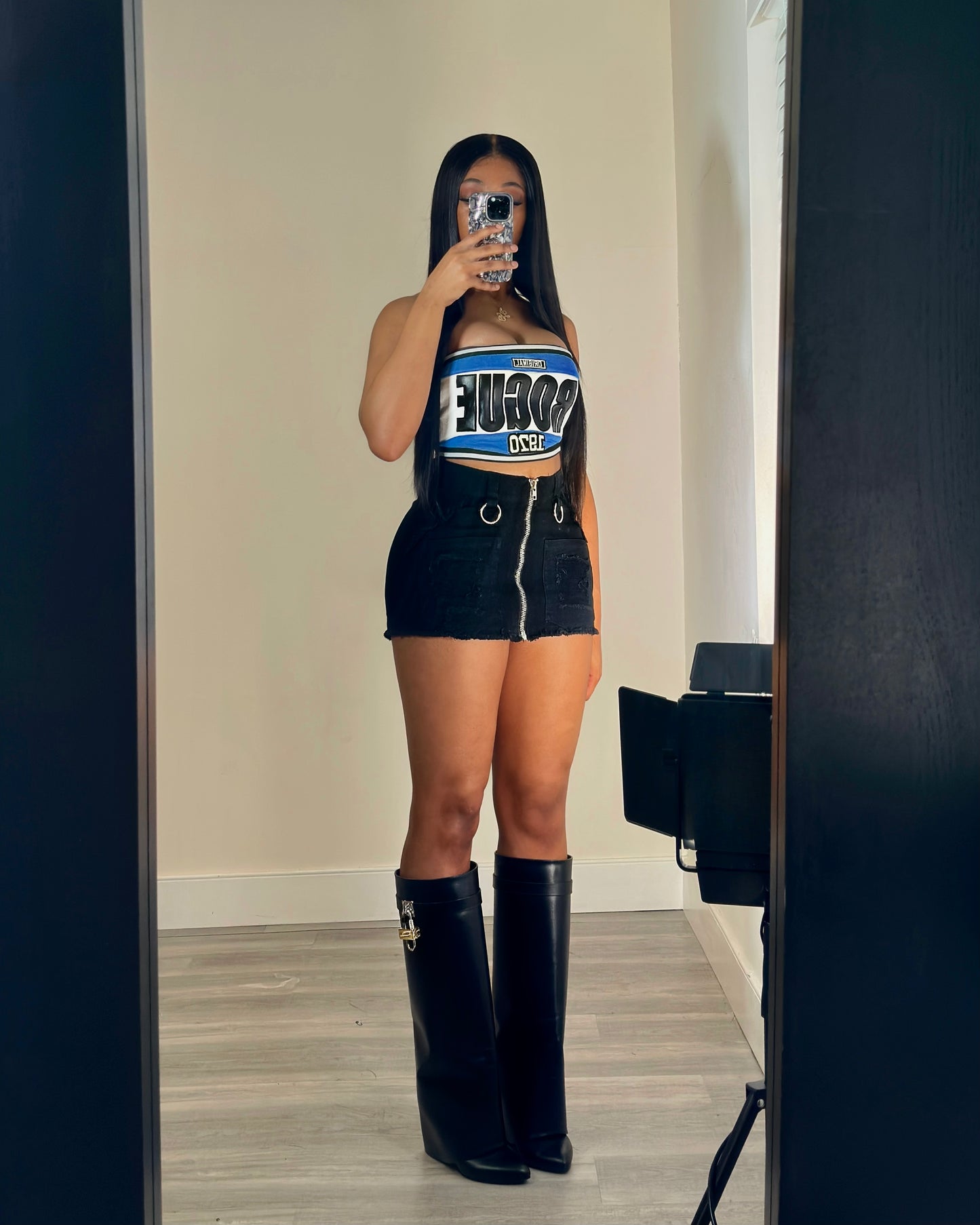 Zip down skirt best sale