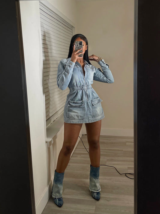 Denim Baby Romper