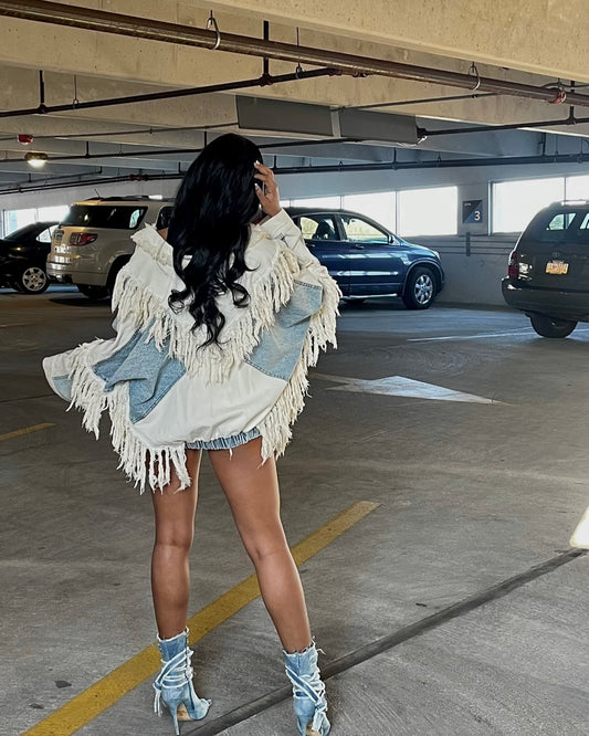 Feeling Fringe Denim Jacket