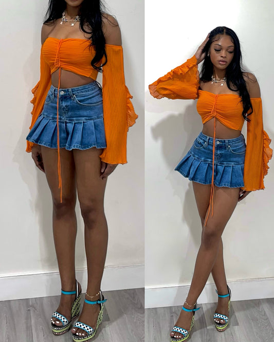 Denim Mini Skirt